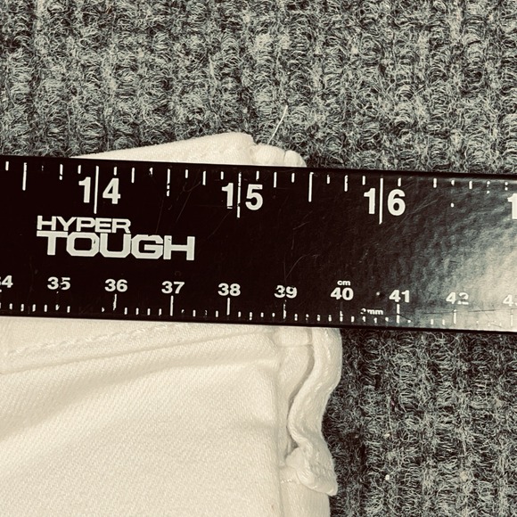 UNIVERSAL THREAD Jeans Women 12 White Stretch High-Rise Skinny Crop Denim Pant - Picture 11 of 16